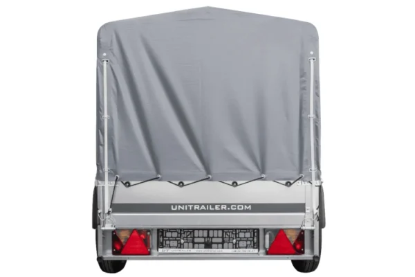 BRK -Remorque automobile Garden Trailer 200 KIPP 200 x 106 cm avec bâche haute, arceau et roue jockey PTAC 500 kg – Image 4