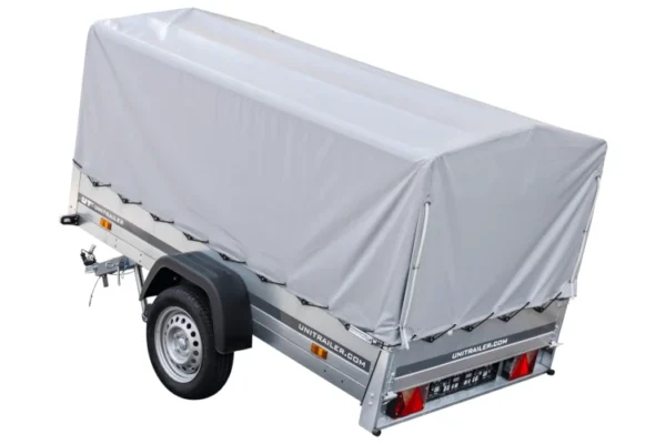BRK -Remorque routière avec bâche haute, arceau et roue jockey 230x125 Garden Trailer 230 KIPP – Image 2