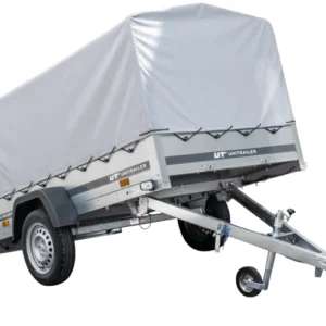 BRK -Remorque routière avec bâche haute, arceau et roue jockey 230x125 Garden Trailer 230 KIPP