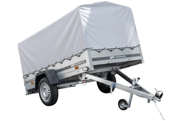BRK -Remorque routière avec bâche haute, arceau et roue jockey 230x125 Garden Trailer 230 KIPP