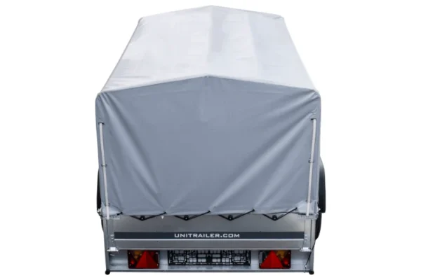 BRK -Remorque routière avec bâche haute, arceau et roue jockey 230x125 Garden Trailer 230 KIPP – Image 5