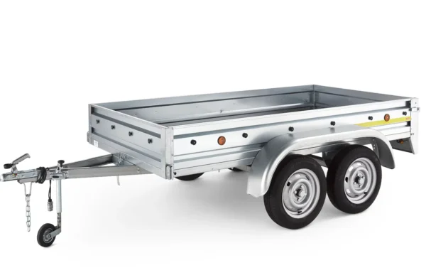 BRK -Remorque double essieux Trigano TR901522 280kg + roue jockey + bâchet et rehausses – Image 3