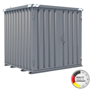 Container chantier - Conteneur de stockage 2m - Bungalow galvanisé démontable - Made in Germany