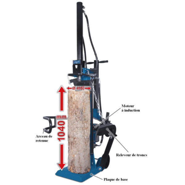Fendeuse de bûches PRO triphasée SCHEPPACH HL1050 - 400V - 10T - 104 cm – 3.000W – Image 4