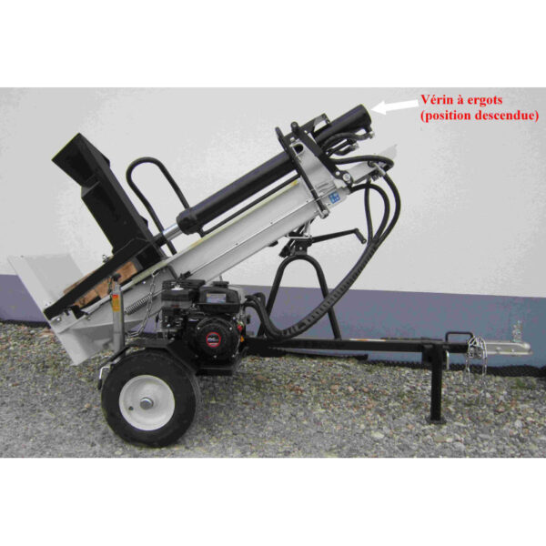 Fendeuse thermique tractable PROFESSIONNELLE 14T – 110cm - 6,5cv – Fendeur remorque – Image 3