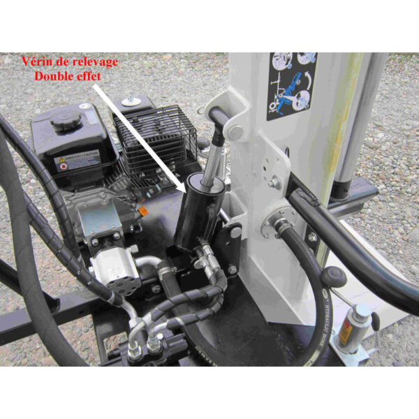 Fendeuse thermique tractable PROFESSIONNELLE 14T – 110cm - 6,5cv – Fendeur remorque – Image 4