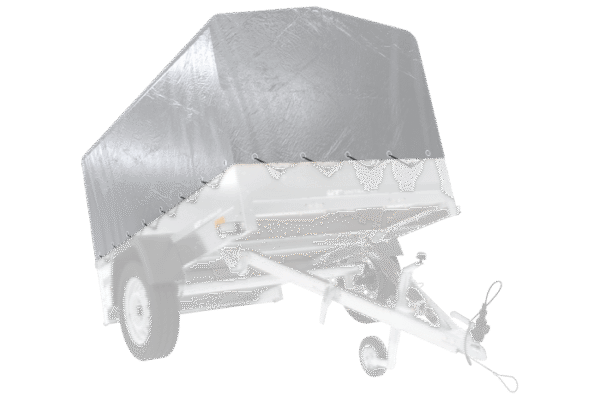 BRK -Bâche haute grise H800 pour Garden Trailer 230 KIPP