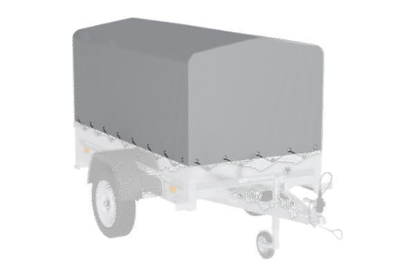 BRK -Bâche haute grise pour Garden Trailer 200 KIPP