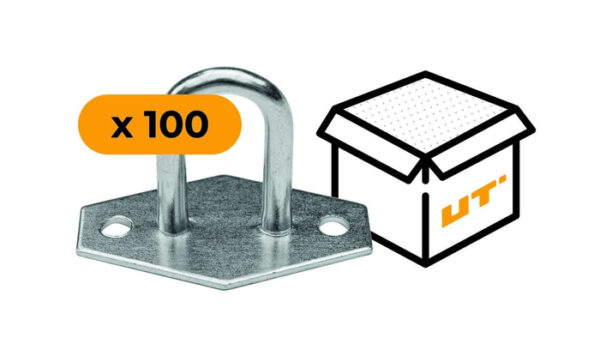 BRK -Kit: 100 fermoirs tourniquet de bâche galvanisé H-30 mm (15.30) – Image 3