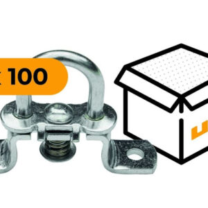 BRK -Kit: 100x tourniquet pour bâche pivotant galvanisé H-19 mm (19.51)