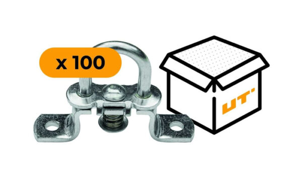 BRK -Kit: 100x tourniquet pour bâche pivotant galvanisé H-19 mm (19.51)