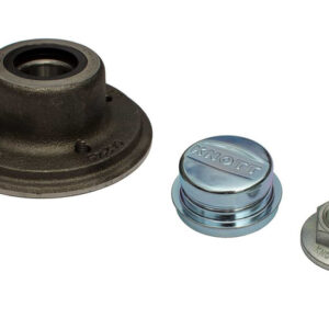 BRK -Moyeu avec roulement pour essieu non freiné KNOTT 4x100, kit de cache-écrous