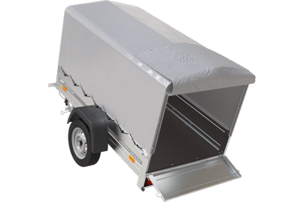 BRK -Remorque 750 kg 200 x 125 avec bâche dôme et arceau Garden Trailer 201 KIPP – Image 5