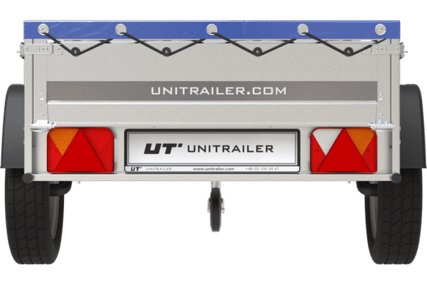 BRK -Remorque Garden Trailer 200 Kipp avec roue jockey et bâche plate bleue – Image 6