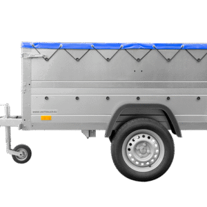 BRK -Remorque neuve 200x106 avec bâche plate, rehausses de ridelles et roue jockey - Garden Trailer 200 KIPP