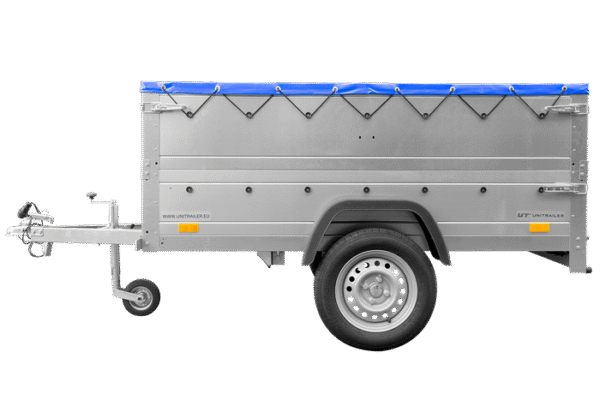 BRK -Remorque neuve 200x106 avec bâche plate, rehausses de ridelles et roue jockey - Garden Trailer 200 KIPP – Image 2