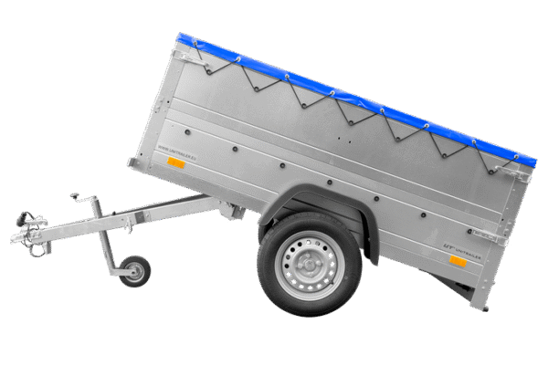 BRK -Remorque neuve 200x106 avec bâche plate, rehausses de ridelles et roue jockey - Garden Trailer 200 KIPP – Image 3