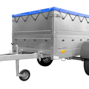 BRK -Remorque neuve 200x106 avec bâche plate, rehausses de ridelles et roue jockey - Garden Trailer 200 KIPP