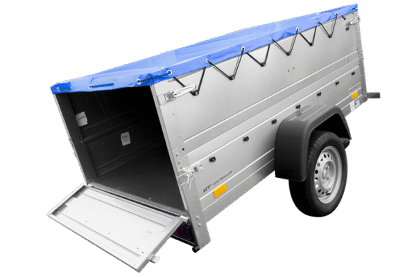 BRK -Remorque neuve 200x106 avec bâche plate, rehausses de ridelles et roue jockey - Garden Trailer 200 KIPP – Image 6