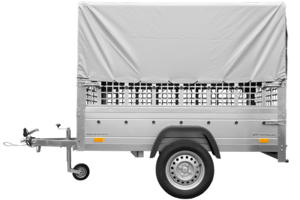 BRK -Remorque tôle Garden Trailer 200 KIPP 200x106 cm [avec rehausses grillagées, bâche haute et arceau] – Image 5