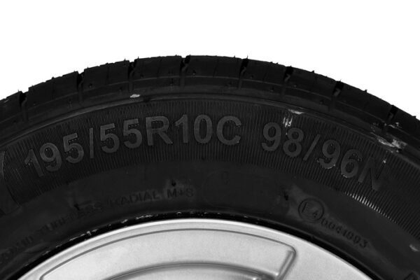BRK -Roue aluminium grise 195/55 R10C 5x112 98/96N Kenda pour remorque – Image 3