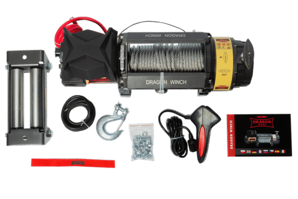 BRK -Treuil électrique Dragon Winch 12V 4082kg avec corde en acier