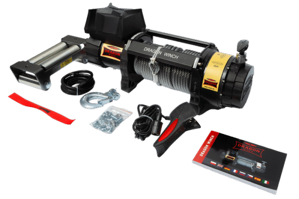 BRK -Treuil électrique Dragon Winch 12V 4082kg avec corde en acier – Image 3