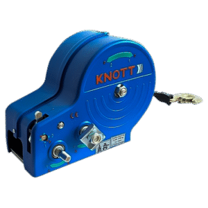 BRK -Treuil remorque bateau à sangle 1150 kg KNOTT boîtier bleu