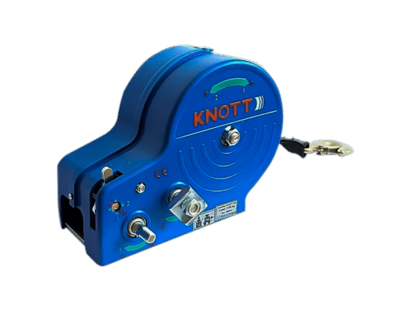BRK -Treuil remorque bateau à sangle 1150 kg KNOTT boîtier bleu