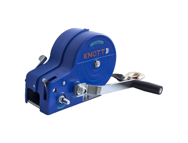 BRK -Treuil remorque bateau à sangle 1150 kg KNOTT boîtier bleu – Image 4