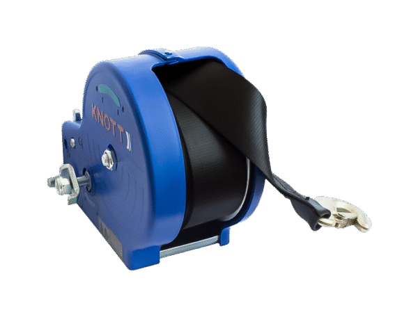 BRK -Treuil remorque bateau à sangle 1150 kg KNOTT boîtier bleu – Image 5
