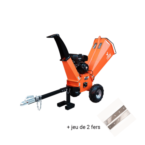 Pack broyeur de végétaux thermique 420cc 120mm + 2 fers ST PIERRE DU CHAMP – Image 6