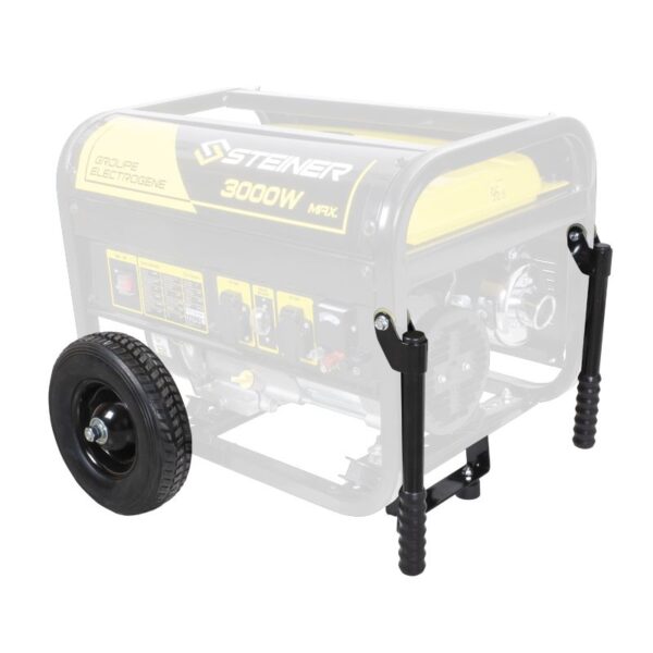 Pack Groupe Electrogène Essence 208cc 3000W max + Kit roues et poignées de transport – Image 3