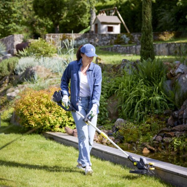 Pack Jardin Sans Fil 4 Saisons : Coupe Bordure + Taille Haie + Fraise à Neige + 2 Batteries + Chargeur – Image 3