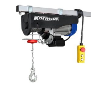 Palan électrique 500W 125/250Kg type treuil à câble électrique