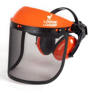 Visière de protection avec casque anti-bruit