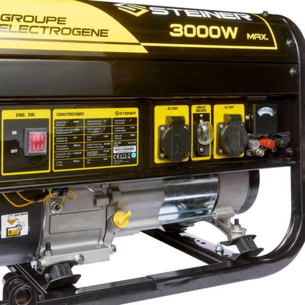 Groupe Electrogène Essence 208cc 3000W max STEINER – Image 5