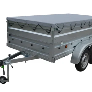 BRK -Remorque double essieux Trigano TR901522 280kg + roue jockey + bâchet et rehausses