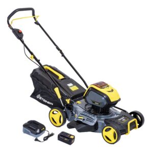Tondeuse sur batterie poussée 4 en 1 mulching 40V 46cm + 1 batterie 4Ah + 1 Chargeur STEINER