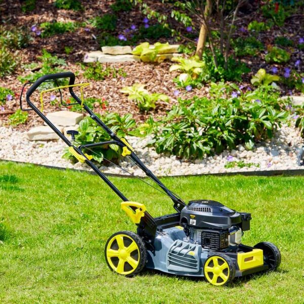 Tondeuse thermique tractée 4 en 1 mulching 46 cm 4CV 144cm³ STEINER – Image 2