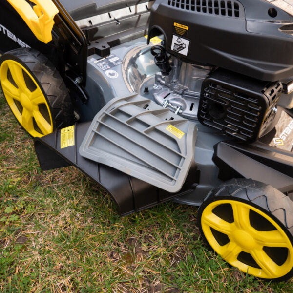Tondeuse thermique tractée 4 en 1 mulching 46 cm 4CV 144cm³ STEINER – Image 4
