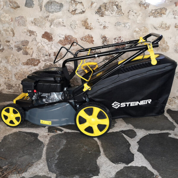 Tondeuse thermique tractée 4 en 1 mulching 46 cm 4CV 144cm³ STEINER – Image 5