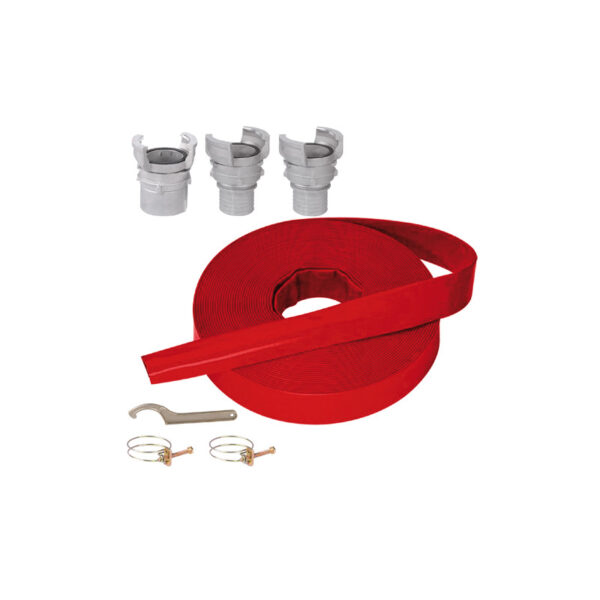 Tuyau de refoulement plat 20m Ø50mm + Raccords Prémontés KORMAN – Image 3