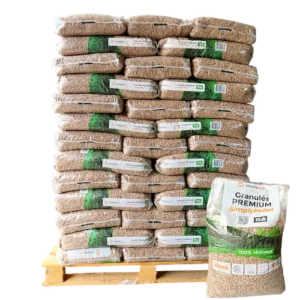 Granulés de bois Premium - 65 sacs 975kg