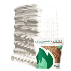 Flammes Vertes Granulés de Bois - 65 sacs 975kg