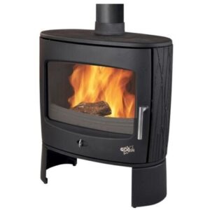 Poêle à Bois Fonte - ECLIPSE - 8 kW-Peint anthracite - GODIN