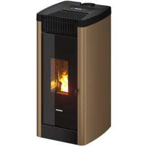 FREEPOINT Poêle à granulés étanche Steel 9 Bi-Flux Light Bronze - 8,5 kW