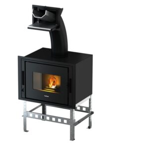 FREEPOINT Poêle à granulés étanche Zen 9 Noir - 9 kW