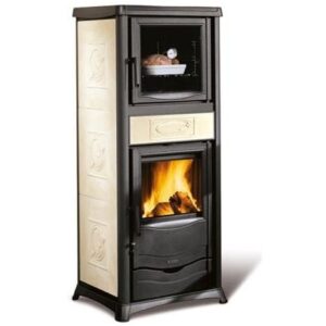 Poêle à bois avec four raccordable - LA NORDICA Rossella Plus Forno Evo 9.1 kW Ivoire