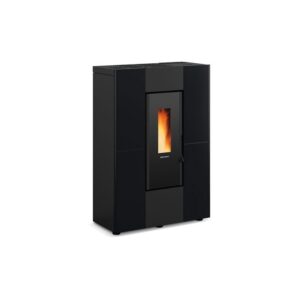 Poêle à granules slim canalisable - EXTRAFLAME Marilena Plus 5.0 8 kW Noir